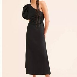 Aureta Black One Shoulder Dress from Anthropologie